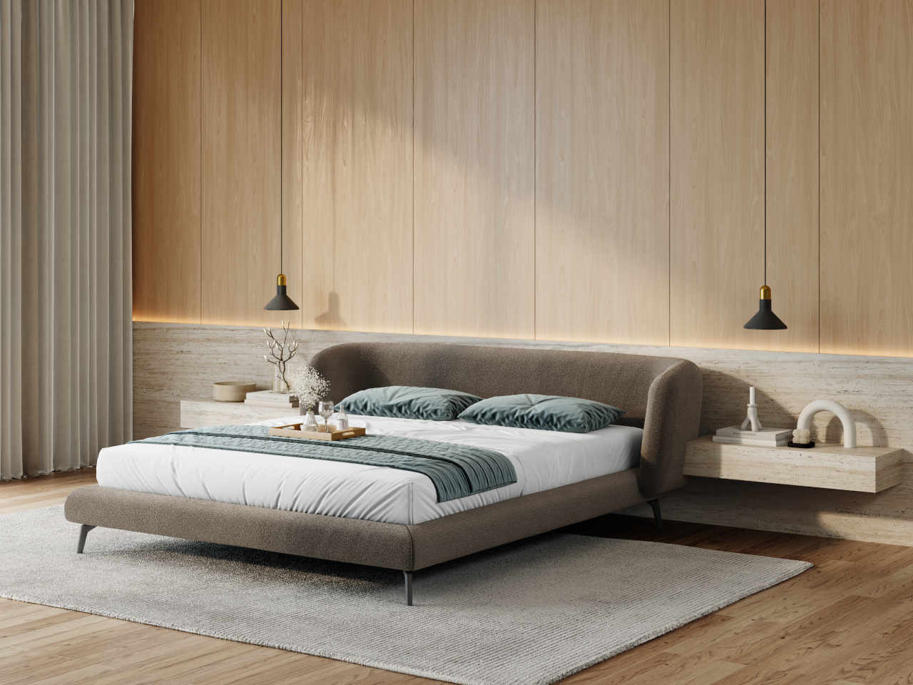 Cama Estofada Donatella Coleção Identity - Image 2