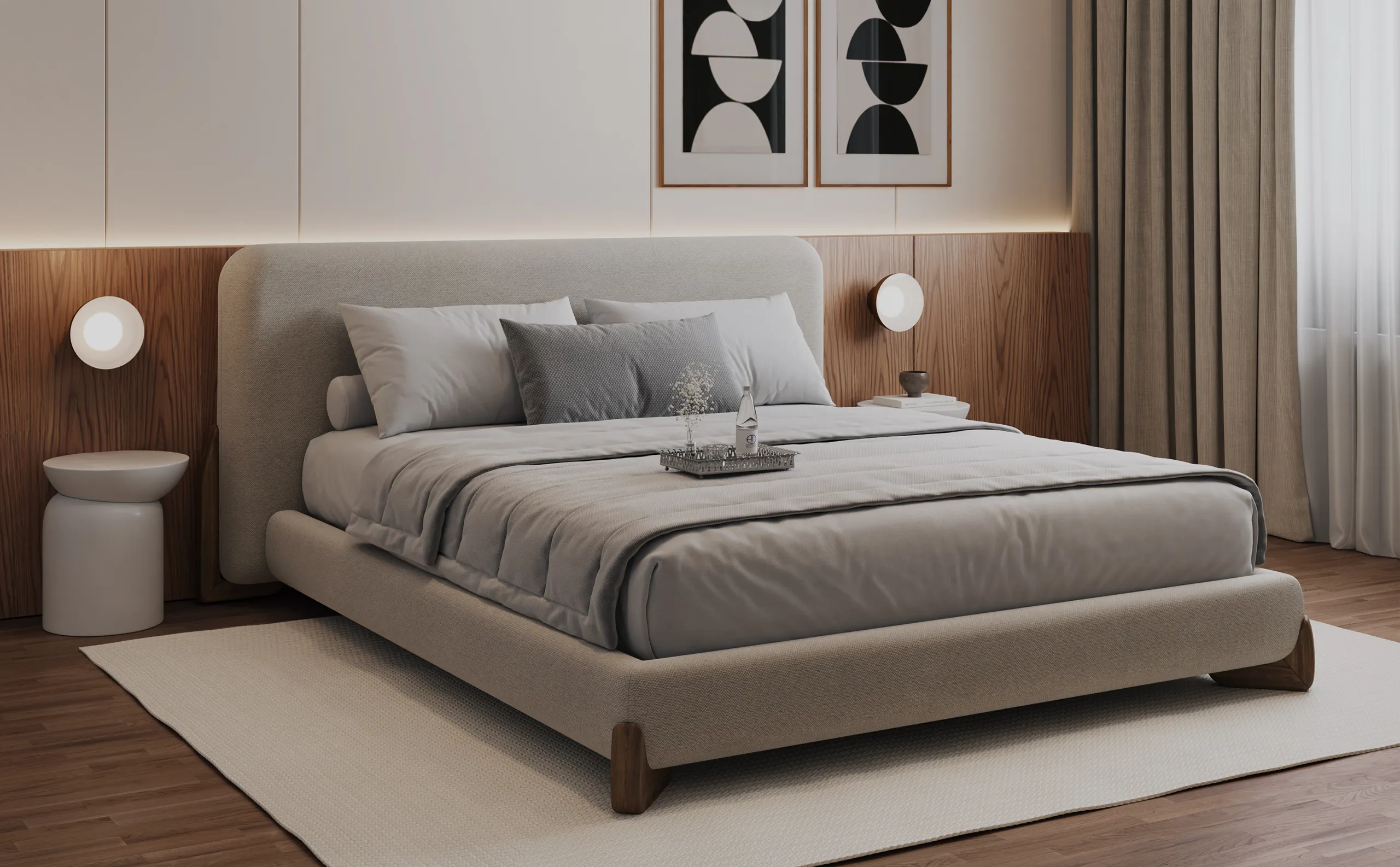 Cama Estofada London - Image 2